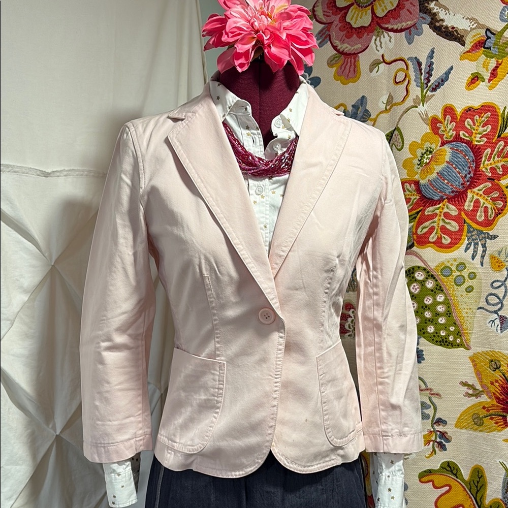 Elegant Pink Women's Blazer from J Crew